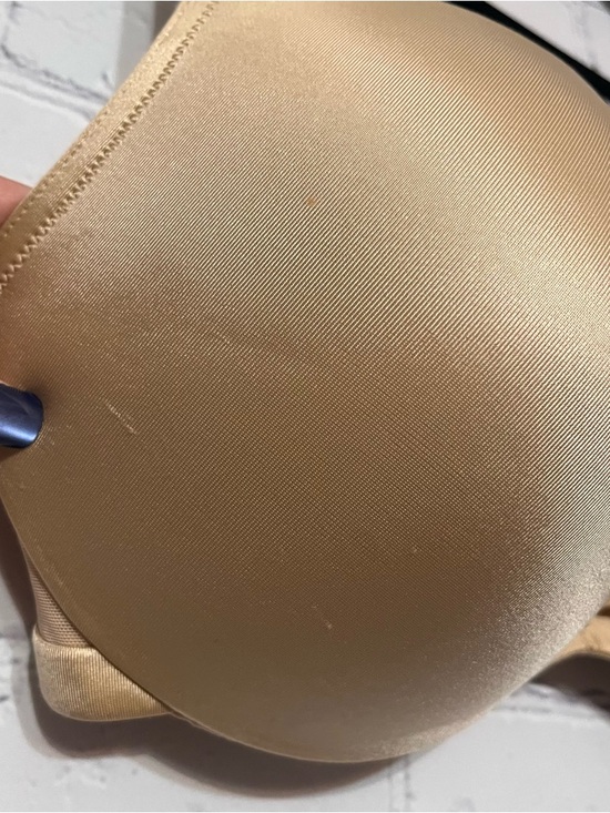 Cacique Max Boost Plunge Everyday Push Up Underwire Bra Tan Natural Nude 38 DDD - Picture 5 of 10